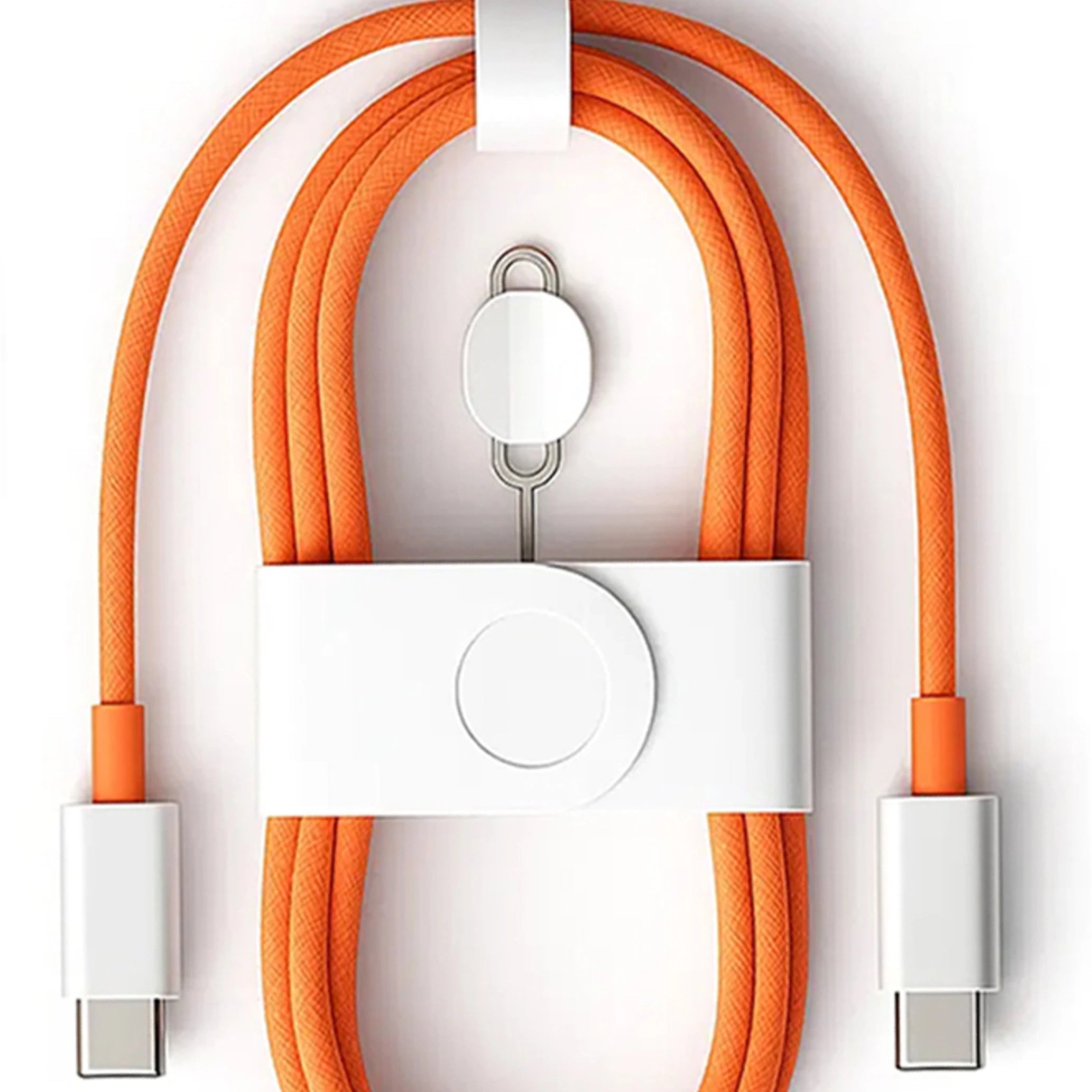 Kabel usb c - c  pomarańczowy 2m 60 W