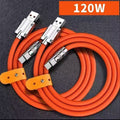 Kabel usb C - A pomaranczowy 120 W 2m