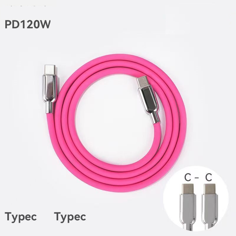 Kabel usb c pink usb c- usb c 2m 120W