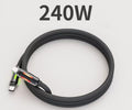 Kabel usb C- C 240 W czarny 2m