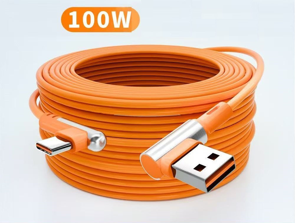 Kabel usb C- A 100 W 2m pomarańczowy